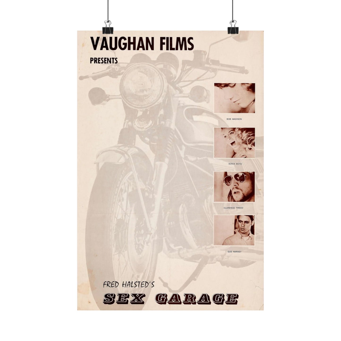 Sex Garage (Poster Reprint/Fred Halsted's Sex Garage Poster)