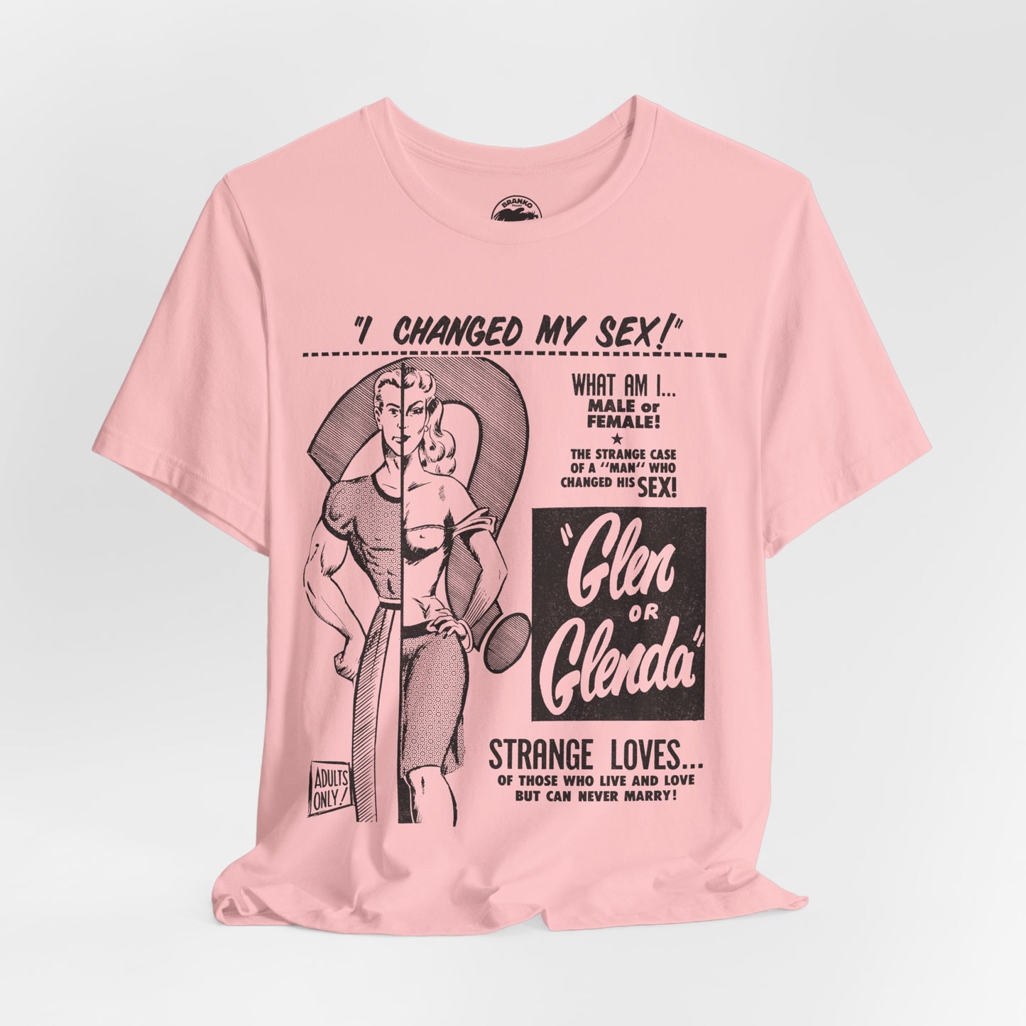 Glen or Glenda? (Large scale graphic with vintage print effect/Ed Wood Shirt)