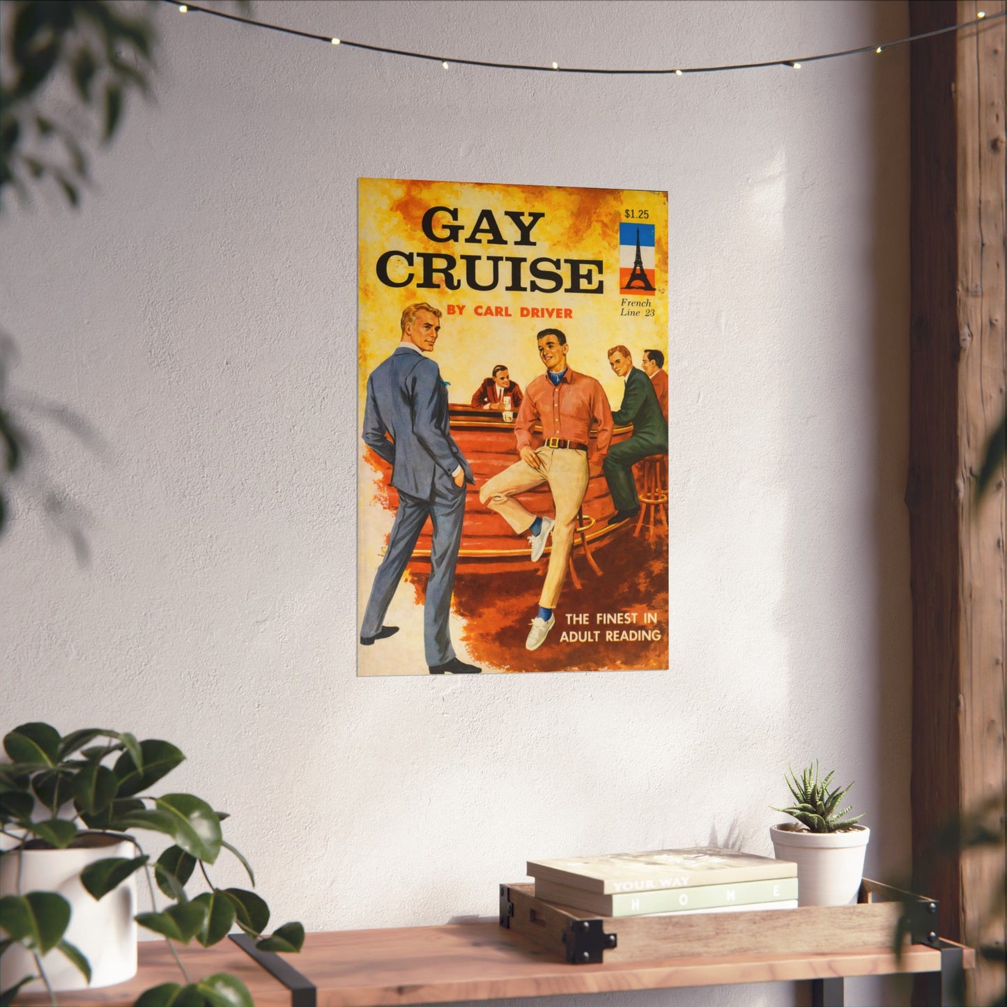 Gay Cruise (60's Gay Pulp Novel Art Poster)