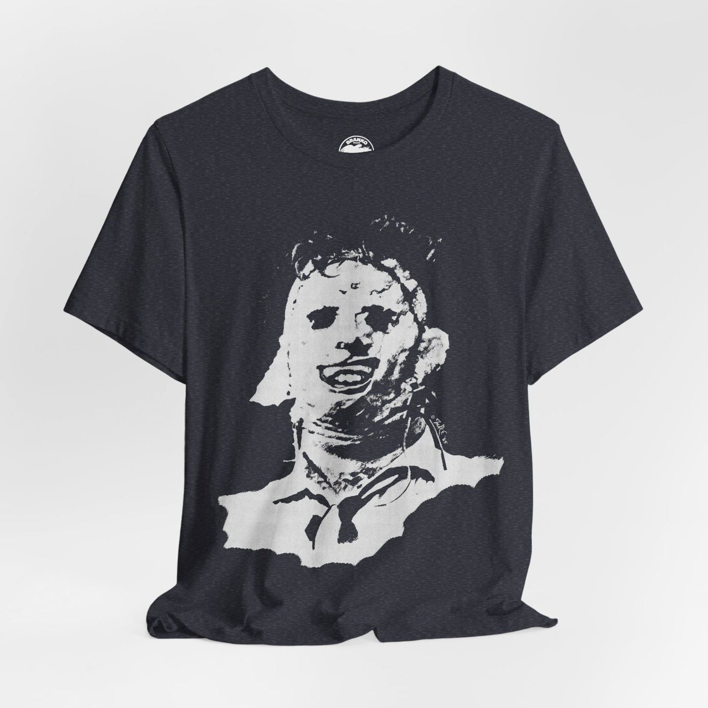 Leatherface (1985 Illustration by Guy Juke/Texas Chainsaw Massacre Shirt)