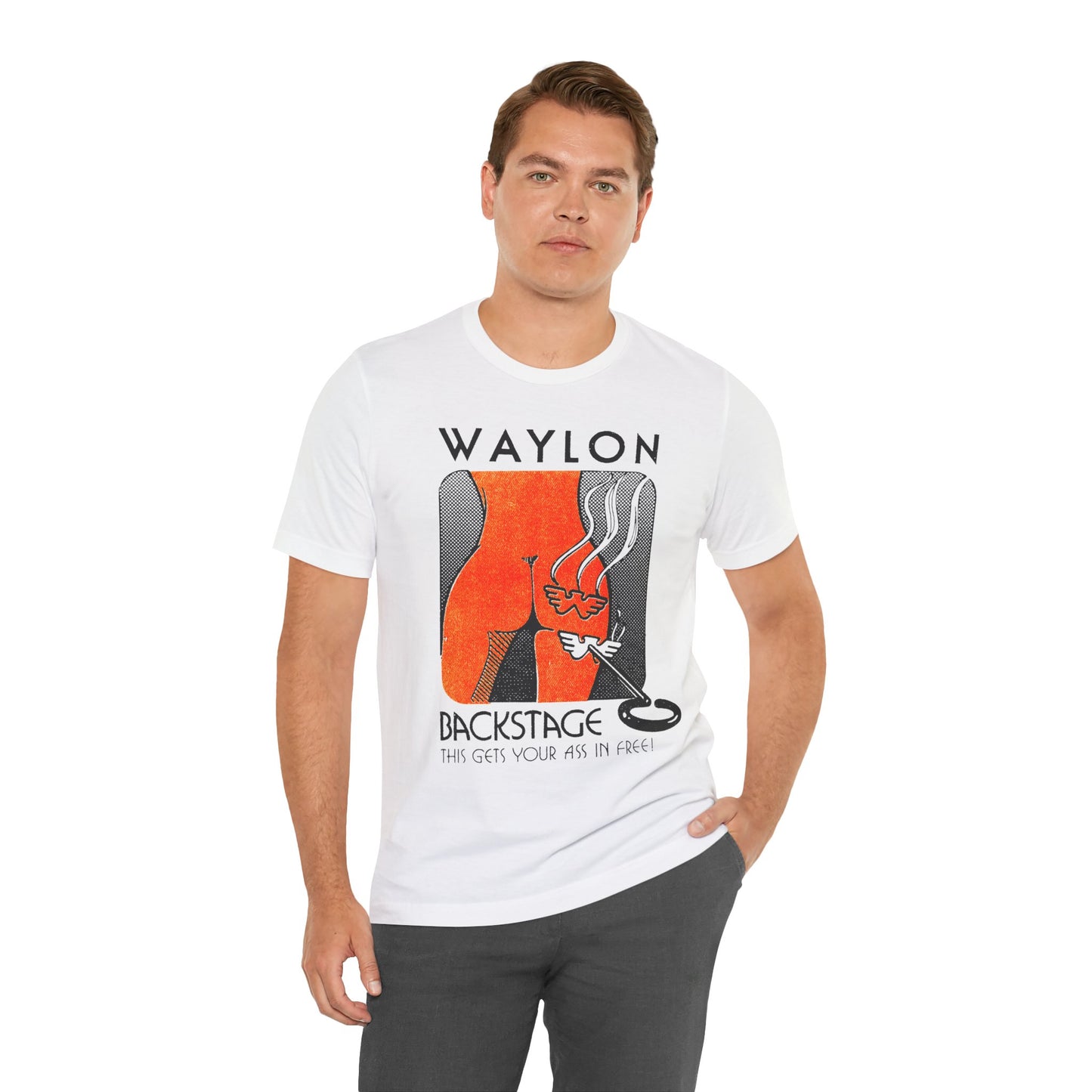 Waylon Jennings (Backstage Pass Graphic/Waylon Jennings Tour Shirt)