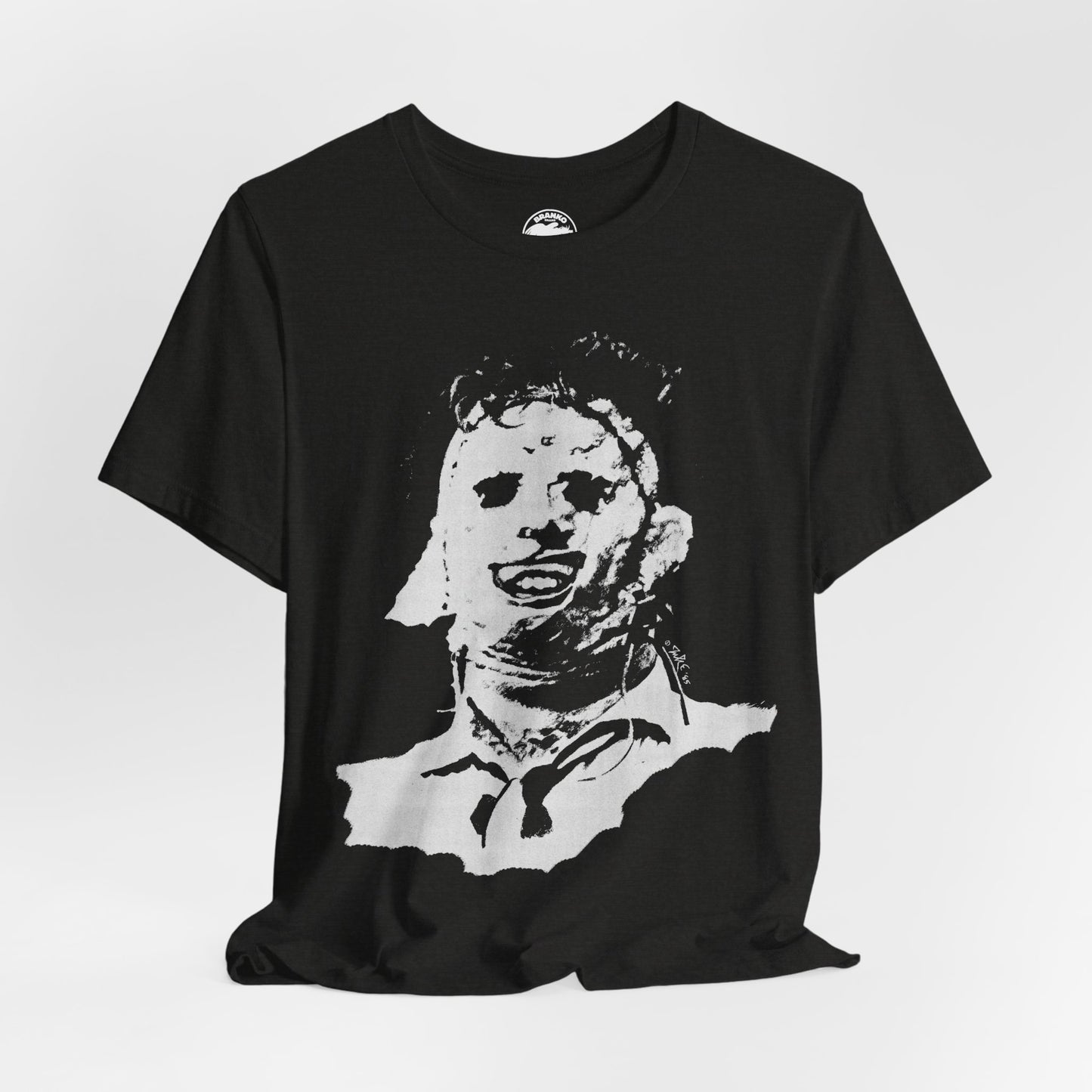 Leatherface (1985 Illustration by Guy Juke/Texas Chainsaw Massacre Shirt)