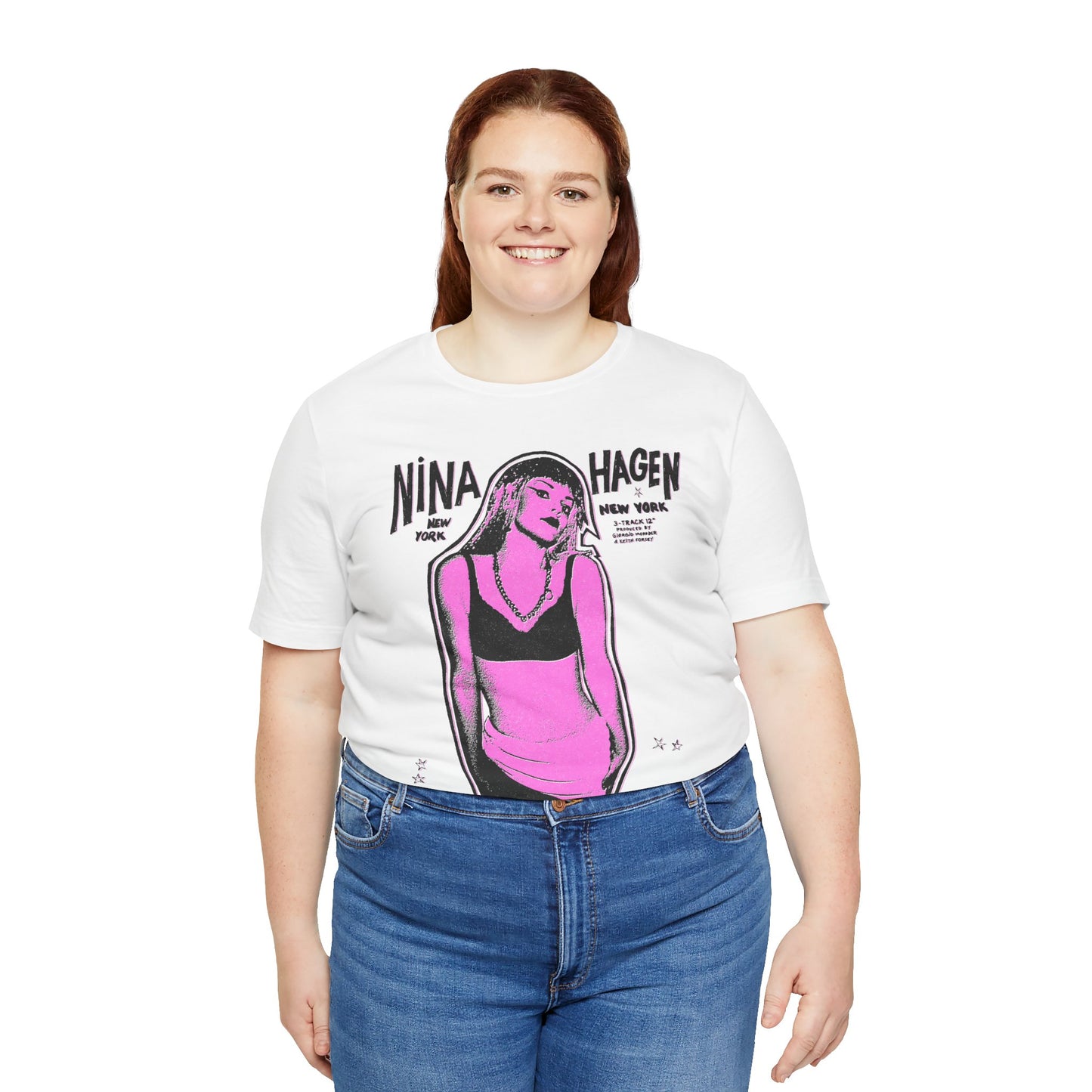 Nina Hagen (Replica New York New York Promo Tee with Vintage Punk Effect/Nina Hagen Shirt)