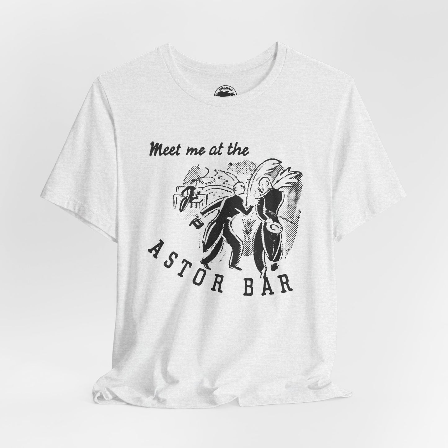 The Astor Bar (Historic New York City Gay Bar/1910-1967/Astor Hotel Times Square/Image on Shirt from 1920's Matchbook)