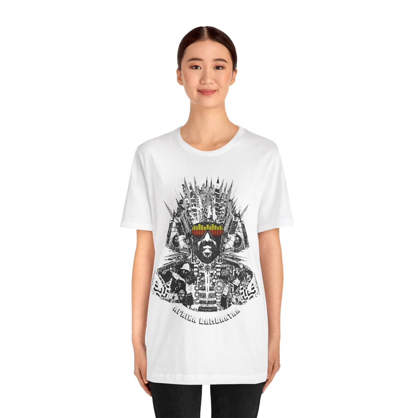 Afrika Bambaataa (Oversized Street Art Graphic/Montage/Afrika Bambaataa Shirt)