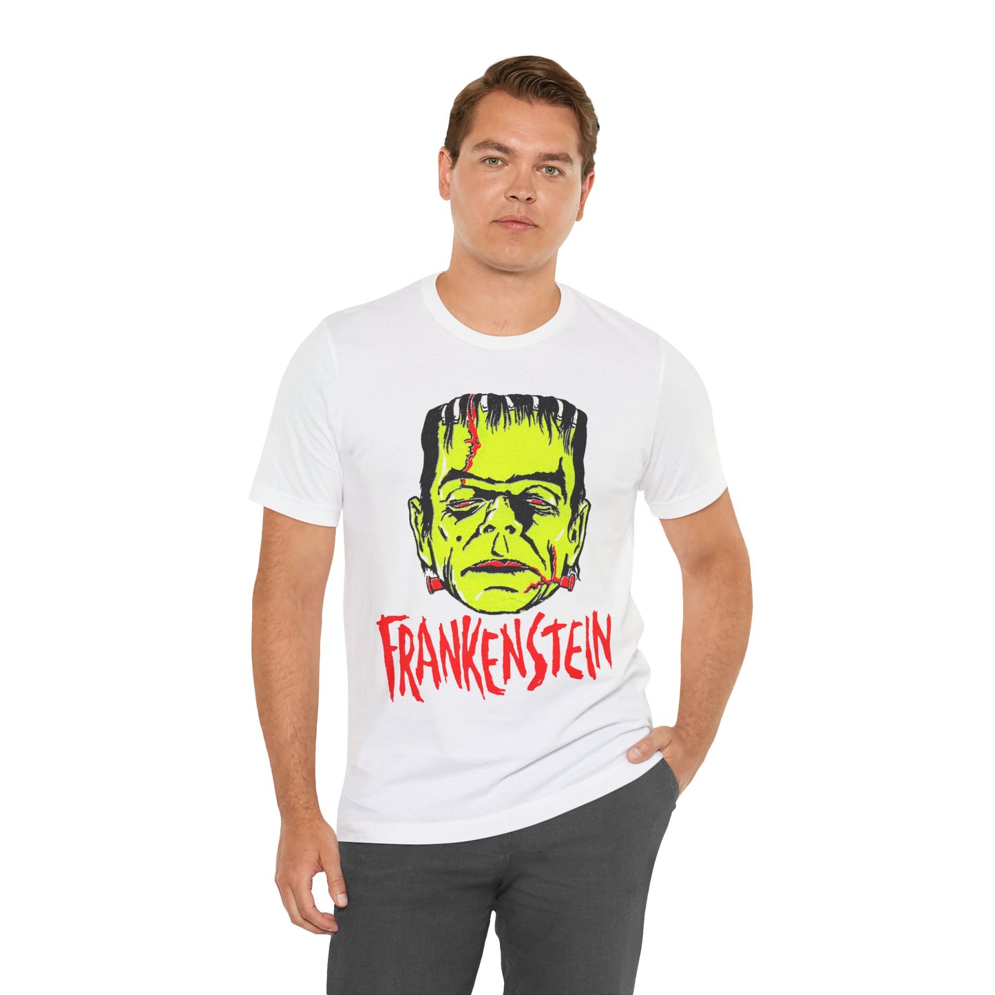 Frankenstein (Replica Late 50's Iron On Design/Frankenstein Shirt)