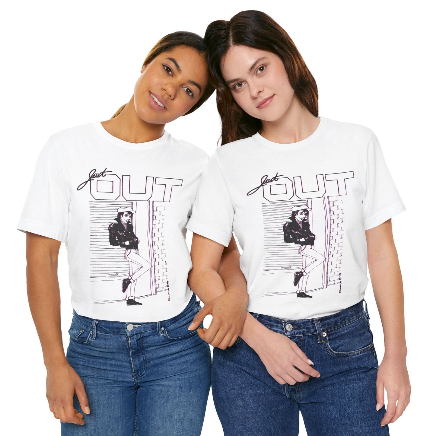 Just Out (Portland Gay and Lesbian Newspaper/1983-2013/Replica mid-80's Promo Shirt)