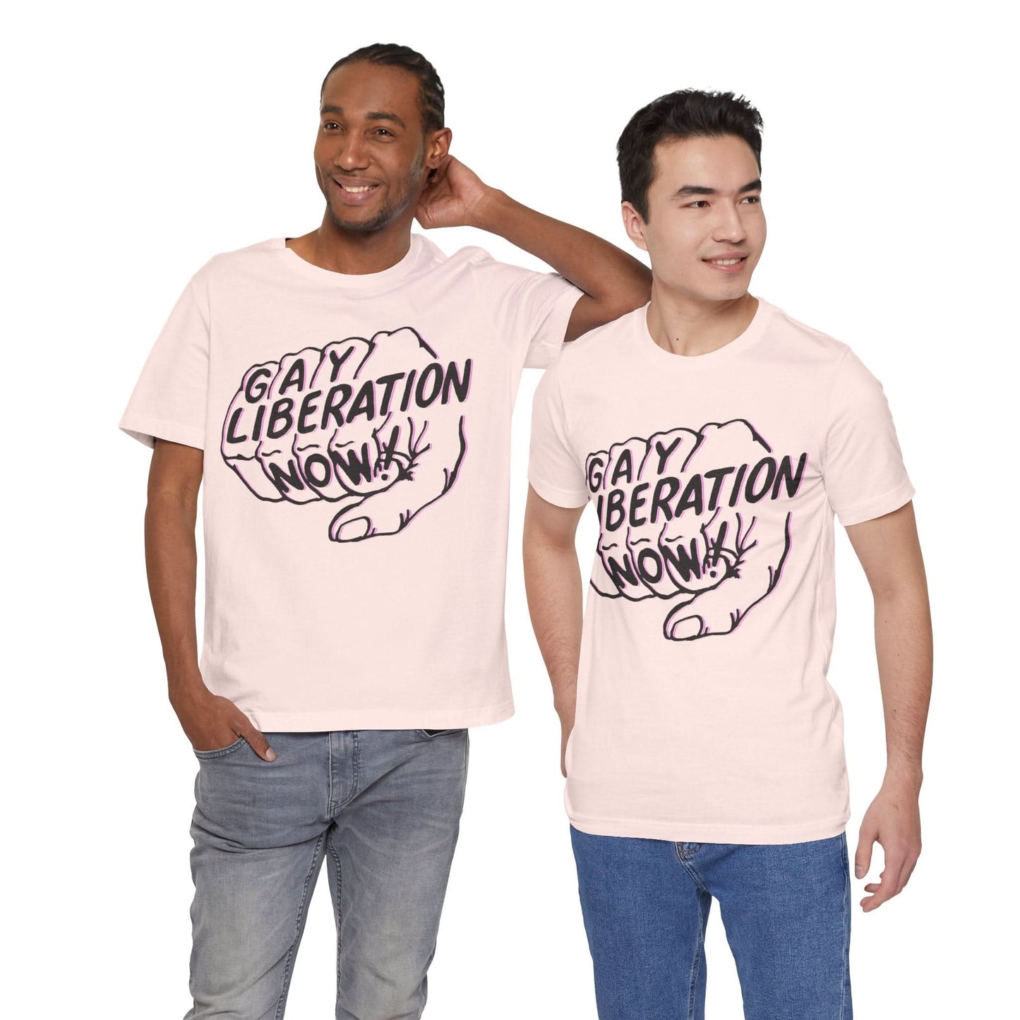 Gay Liberation Now! (Replica 70's Gay Rights Shirt/Vintage Gay Protest Shirt)