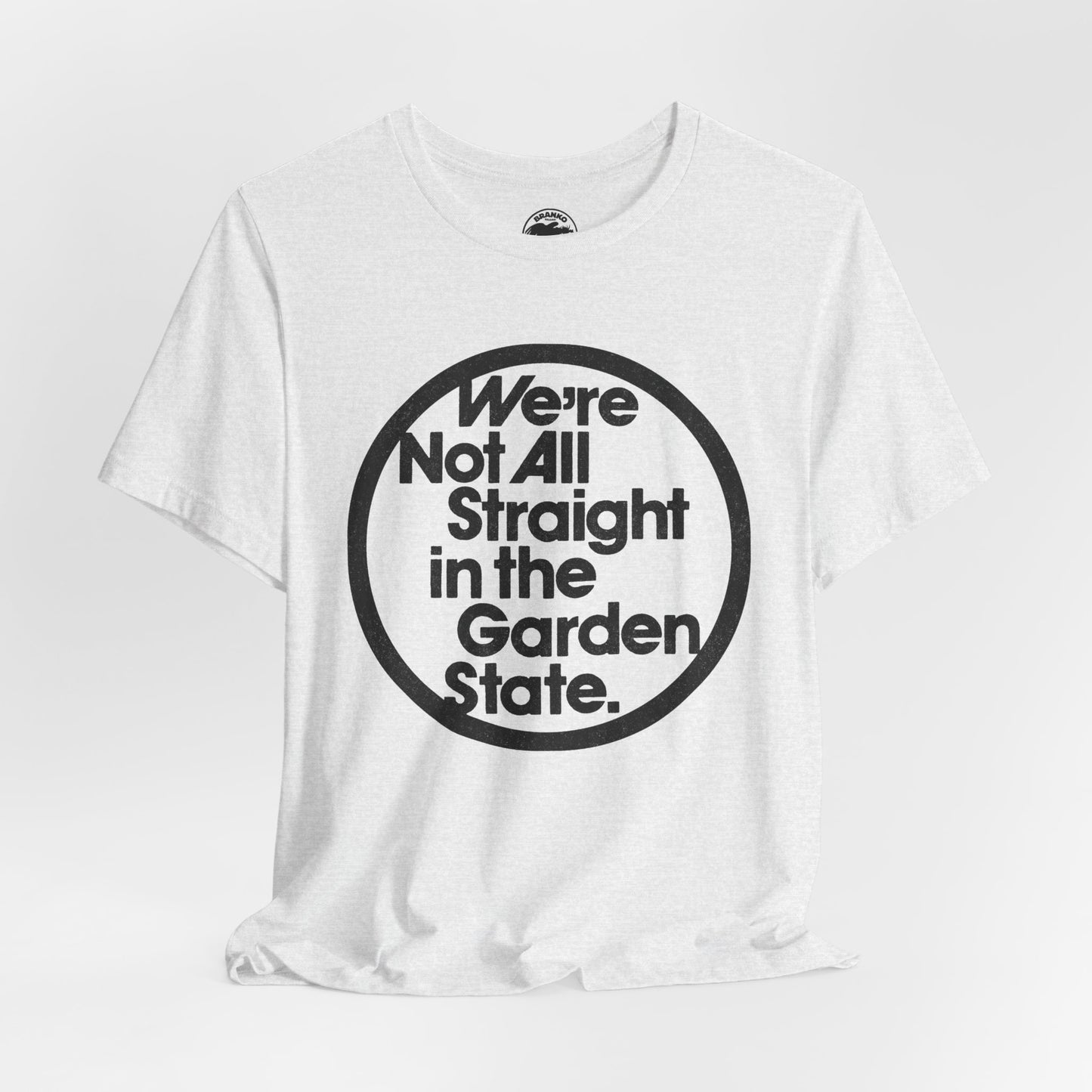 We're Not All Straight in the Garden State (Replica 70's Gay Rights Shirt/Gay New Jersey)