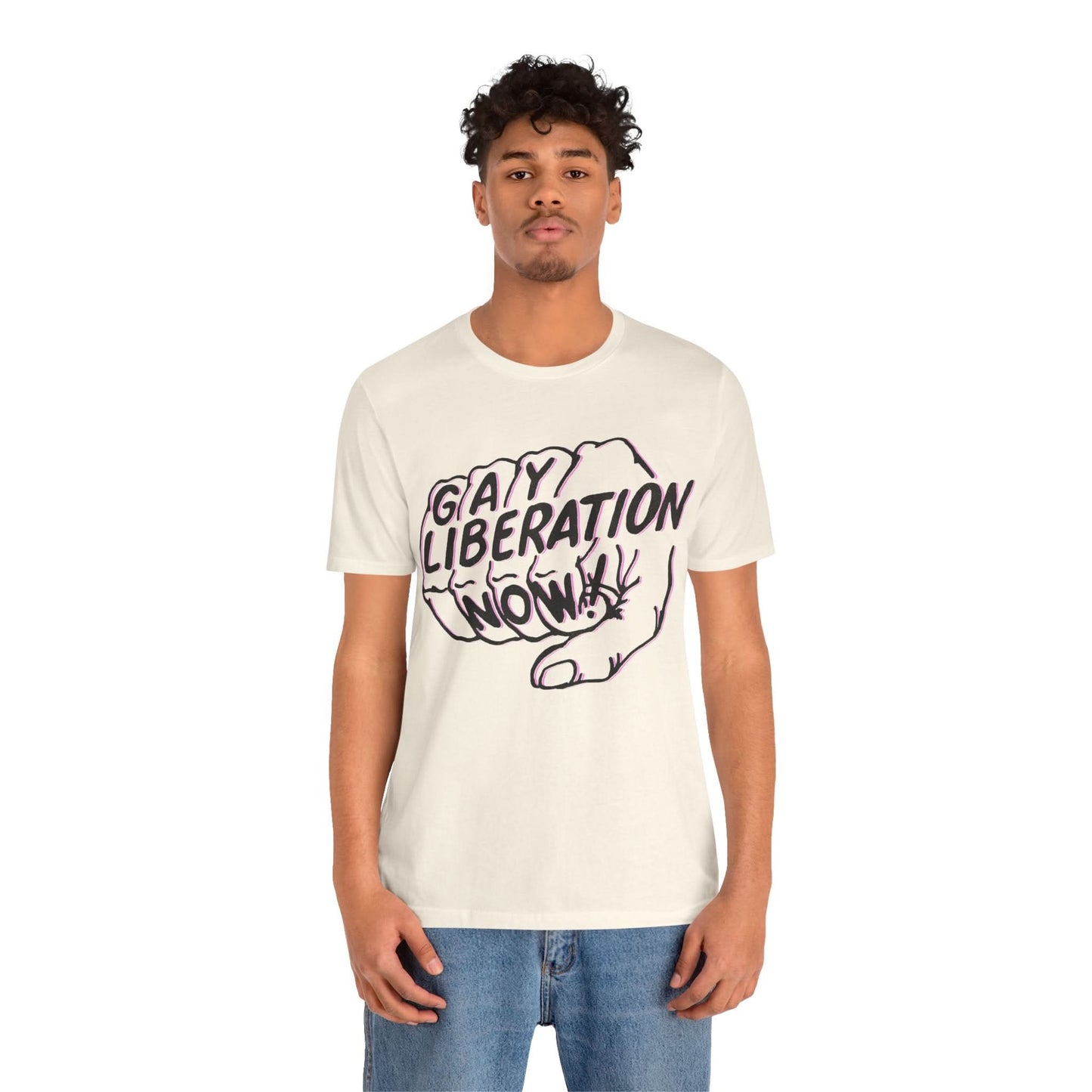 Gay Liberation Now! (Replica 70's Gay Rights Shirt/Vintage Gay Protest Shirt)