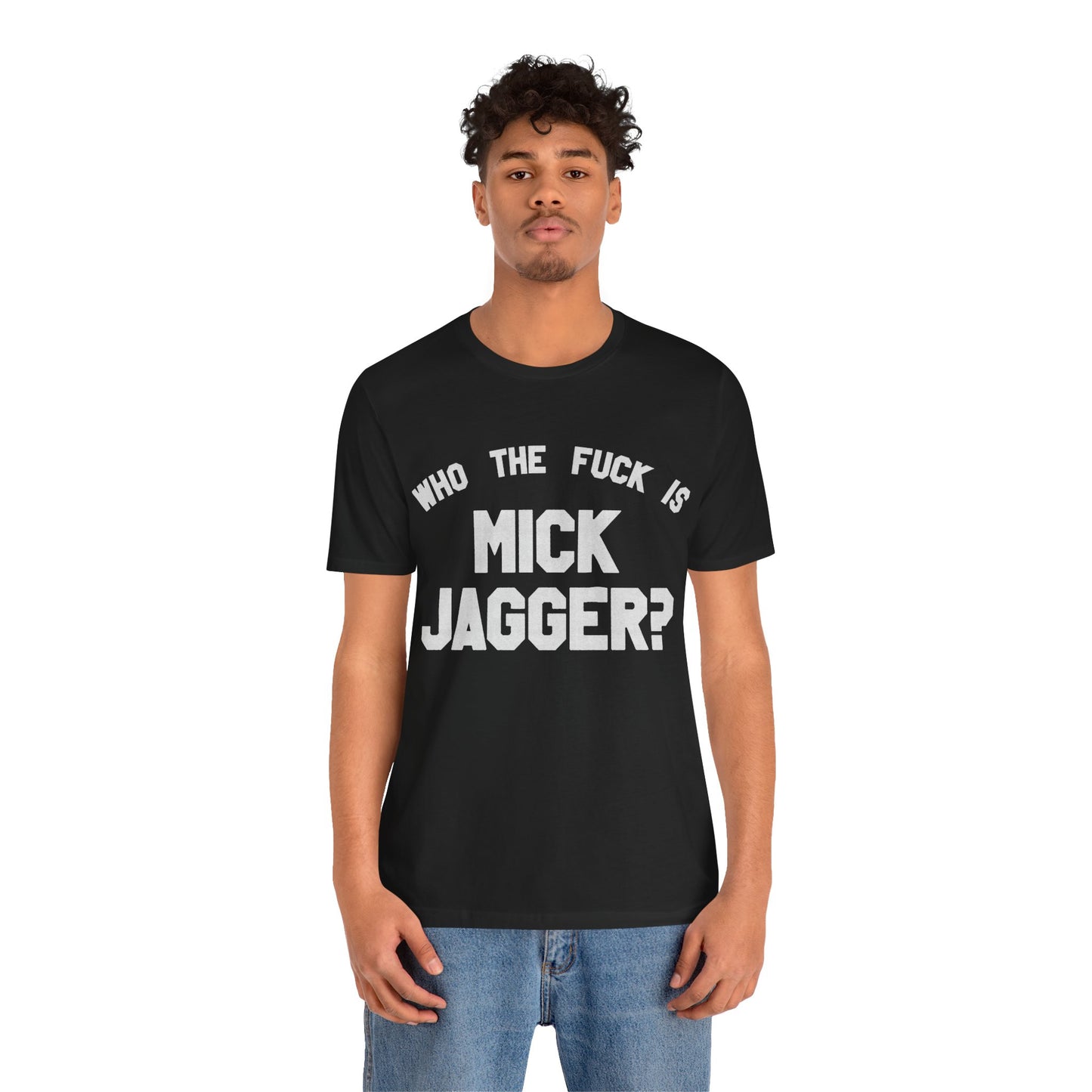 Who the Fuck is Mick Jagger? (Replica 1975 Keith Richards Tour of the Americas Shirt)