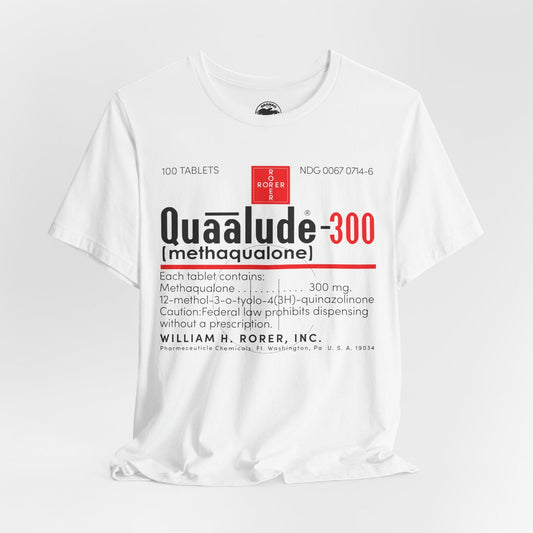 Quaaludes Label (Ludes Label from 70's and Early 80's/Drug Subculture Shirt/Ludes Shirt/Quaaludes Shirt)