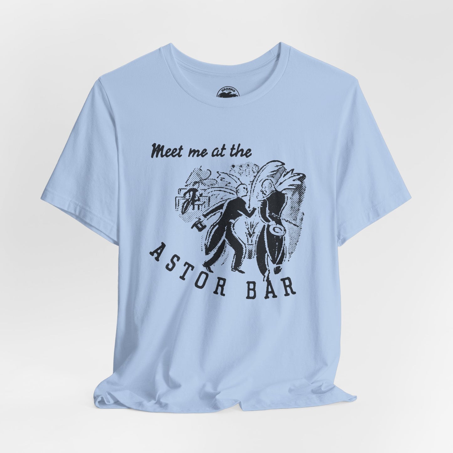 The Astor Bar (Historic New York City Gay Bar/1910-1967/Astor Hotel Times Square/Image on Shirt from 1920's Matchbook)