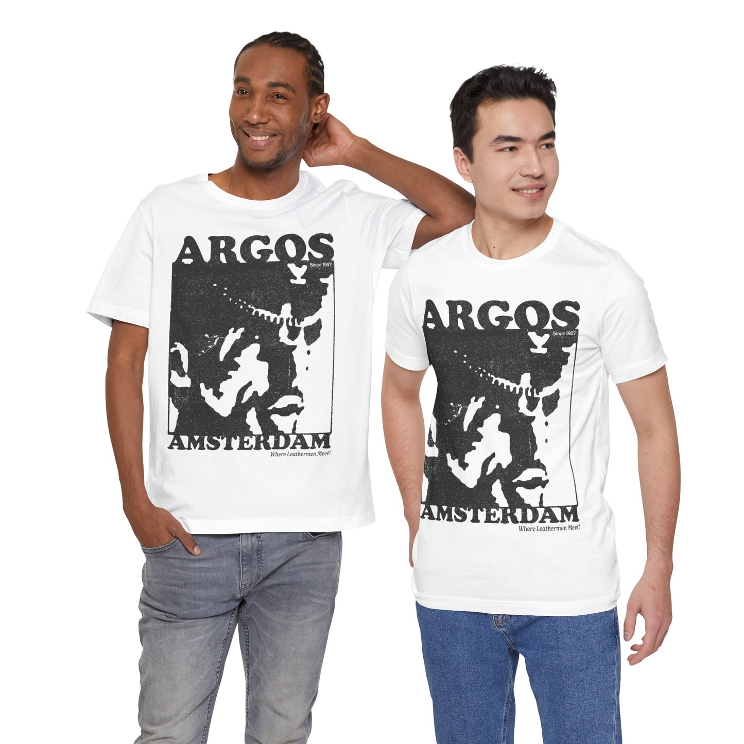 Argos (Iconic Amsterdam Leather Bar 1957-2015/Where Leathermen Meet/Logo with Vintage Effect)