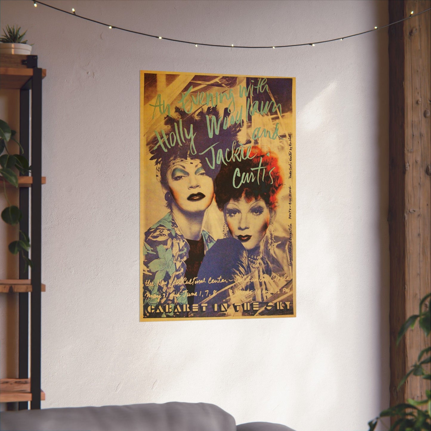 An Evening with Holly Woodlawn & Jackie Curtis (Cabaret in the Sky Poster Reprint)