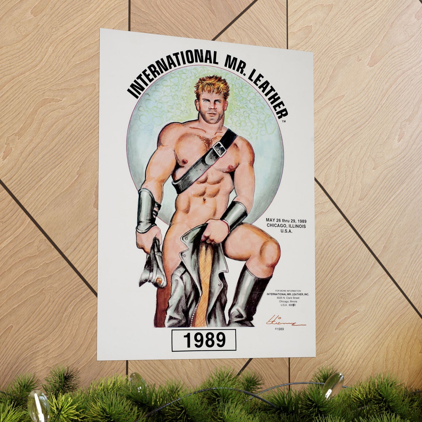 1989 International Mr. Leather Poster Reprint