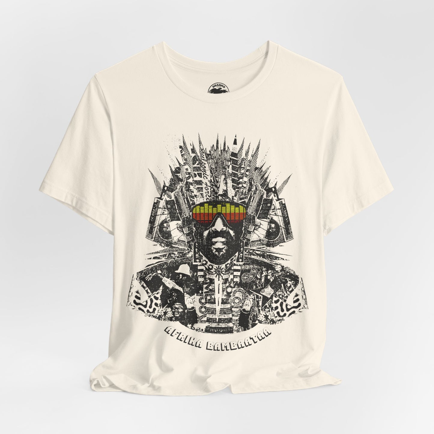 Afrika Bambaataa (Oversized Street Art Graphic/Montage/Afrika Bambaataa Shirt)