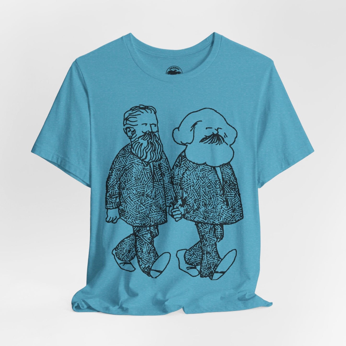 Gay Marx and Engels (Illustration from early 70's Gay Liberator)