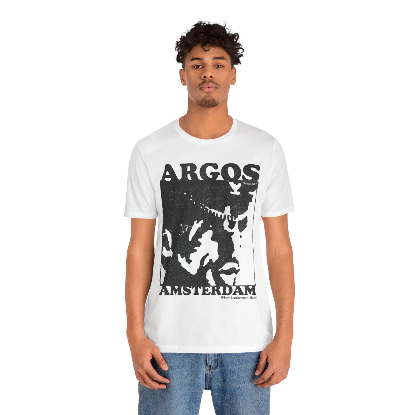 Argos (Iconic Amsterdam Leather Bar 1957-2015/Where Leathermen Meet/Logo with Vintage Effect)