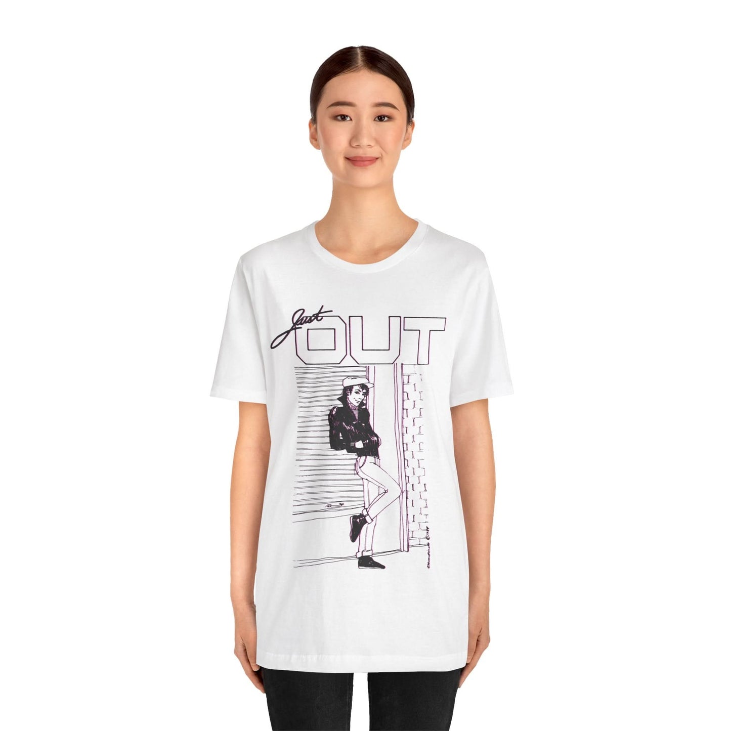 Just Out (Portland Gay and Lesbian Newspaper/1983-2013/Replica mid-80's Promo Shirt)