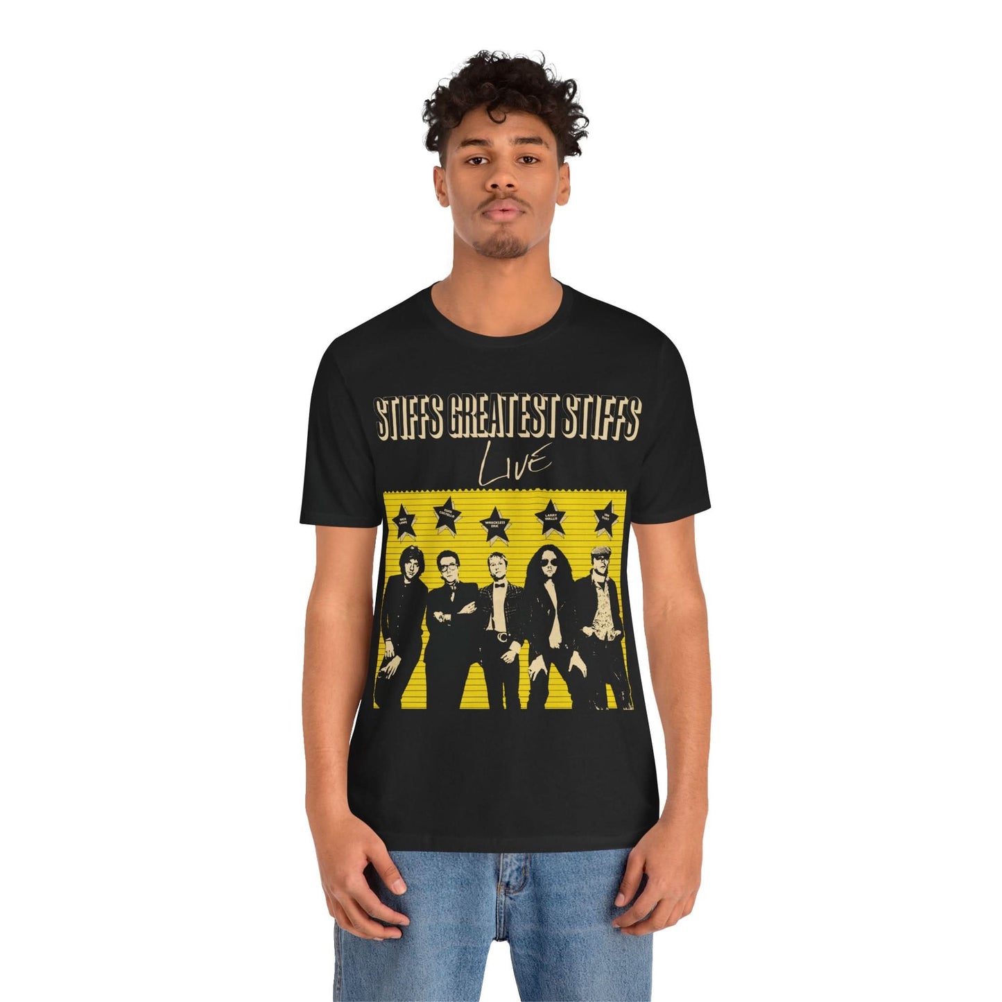 Greatest Stiffs (Replica Tour Tee/1977 Stiff's Greatest Stiffs/Nick Lowe/Elvis Costello, Wreckless Eric, Ian Dury)