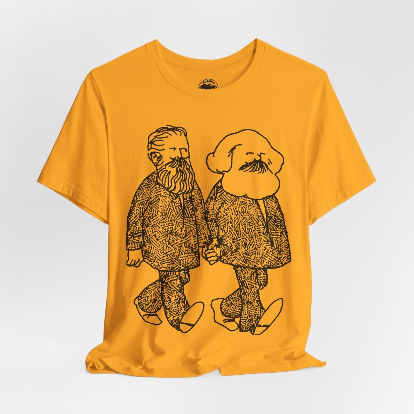 Gay Marx and Engels (Illustration from early 70's Gay Liberator)