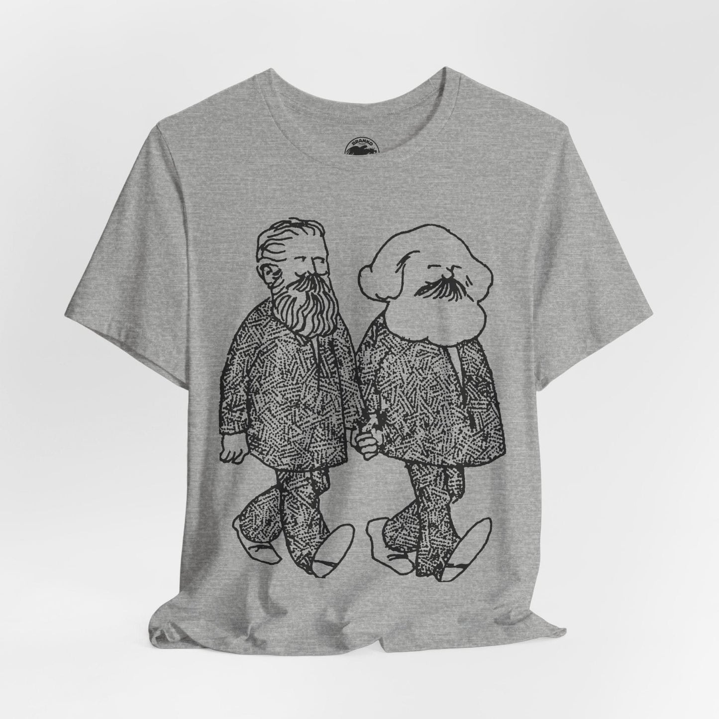 Gay Marx and Engels (Illustration from early 70's Gay Liberator)