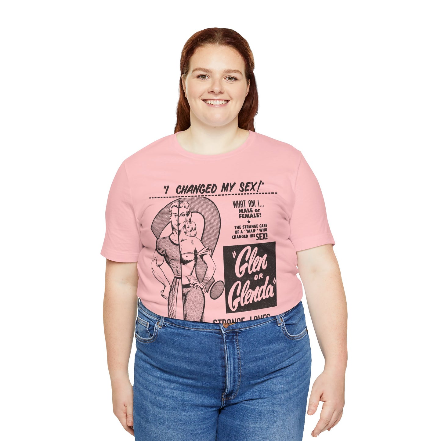 Glen or Glenda? (Large scale graphic with vintage print effect/Ed Wood Shirt)