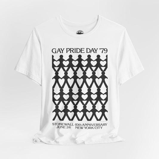 Gay Pride Day '79 (Replica Souvenir Shirt/New York City Gay Pride Day/10th Anniversary of Stonewall/Gay Pride Shirt)