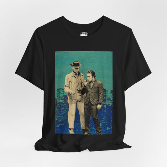 Midnight Cowboy (Graphic with Vintage Print Effect/Joe Buck and Ratso Rizzo/Midnight Cowboy Shirt)