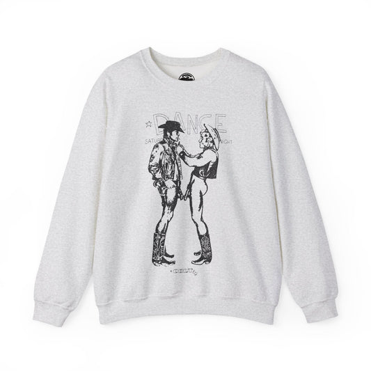 Longhorns - Dance Sweatshirt(Jim French Cowboys with Vintage Punk Effect/1969 Colt Album/Appropriated by Malcolm McLaren & Vivienne Westwood)