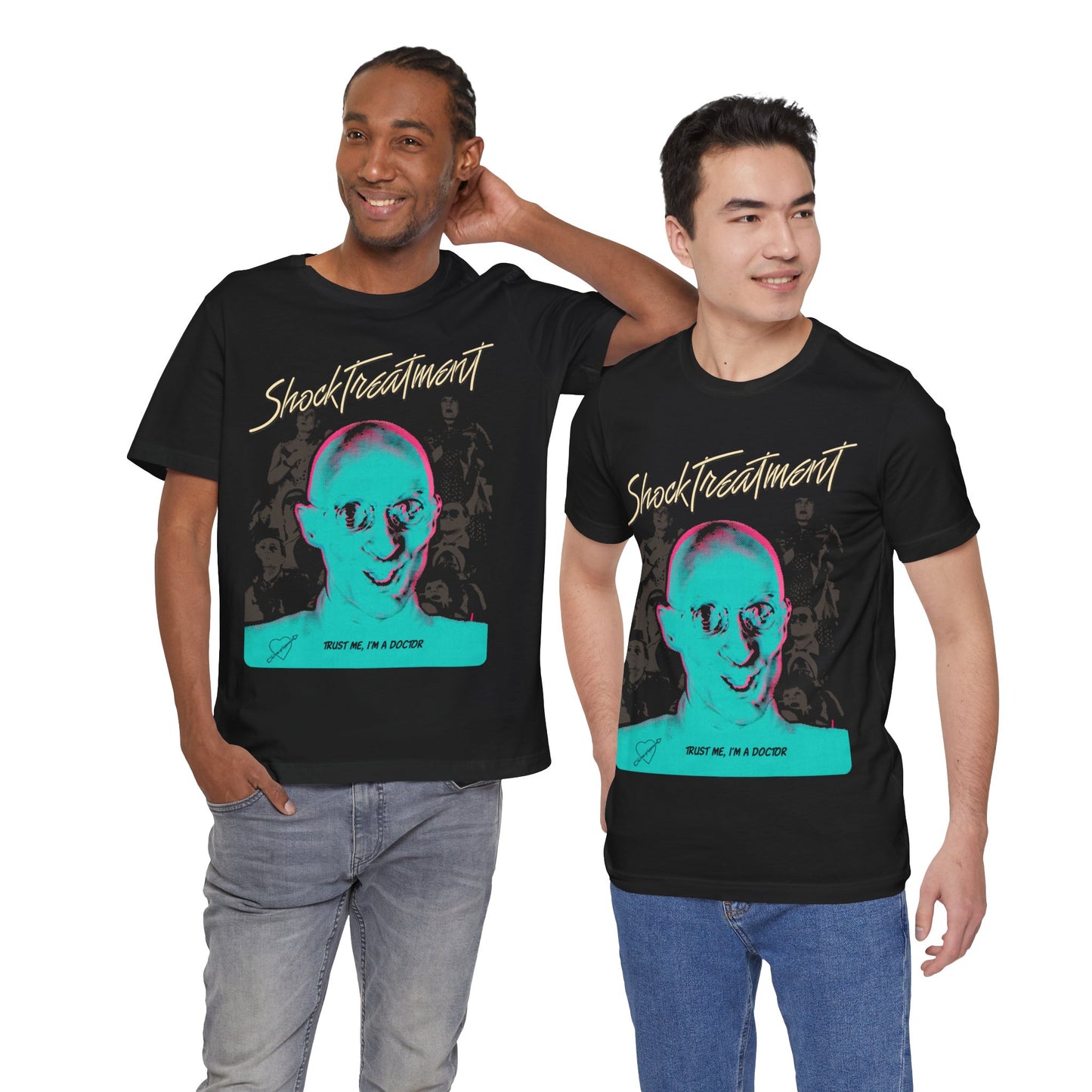 Shock Treatment (Oversized Graphic with Vintage Print Effect (Richard O'Brien)