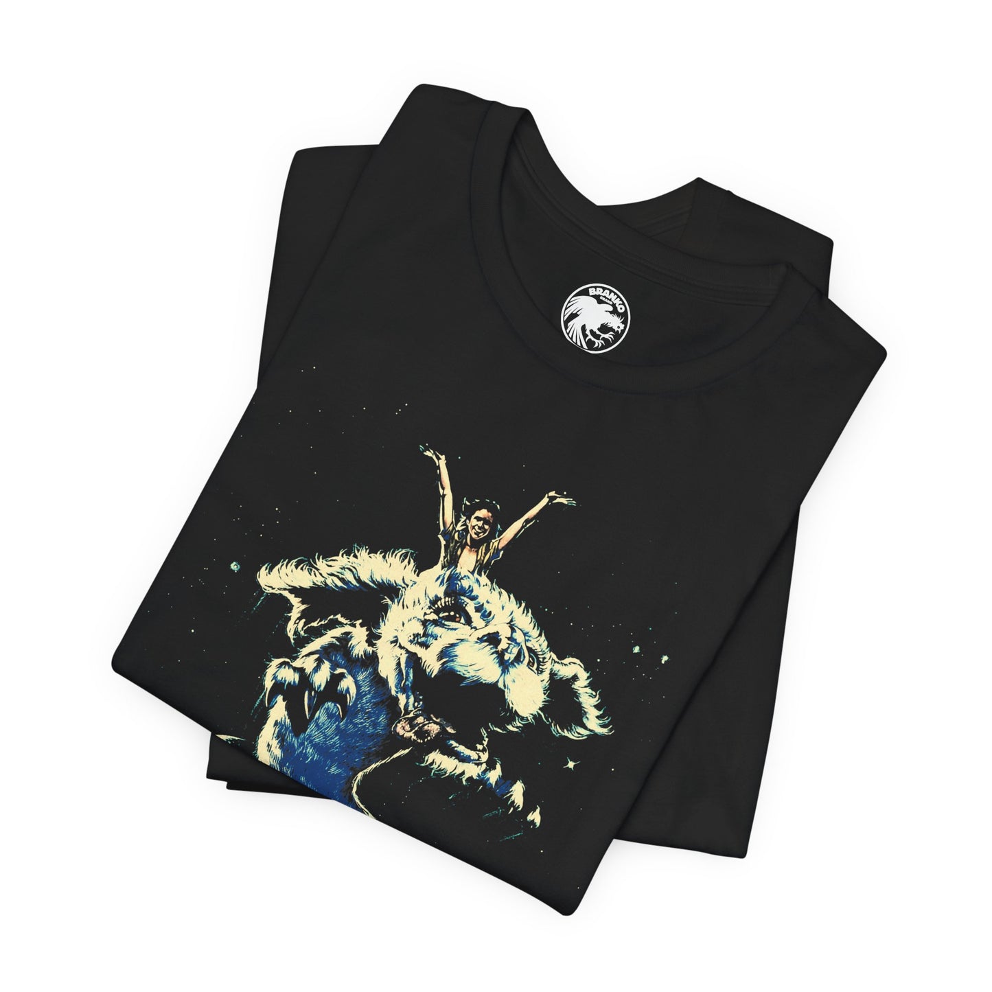 The NeverEnding Story (Graphic with Vintage Print Effect/Atreyu and Falkor)