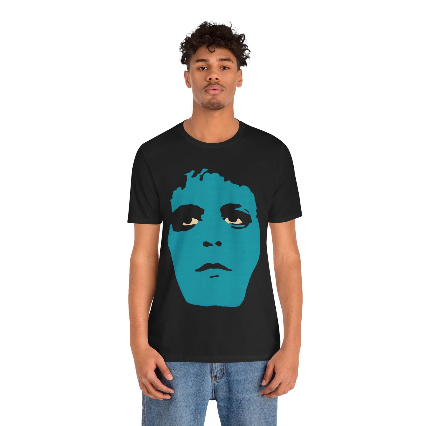 Lou Reed (Blue Mask Era Graphic with Vintage Print Effect/Lou Reed Shirt)