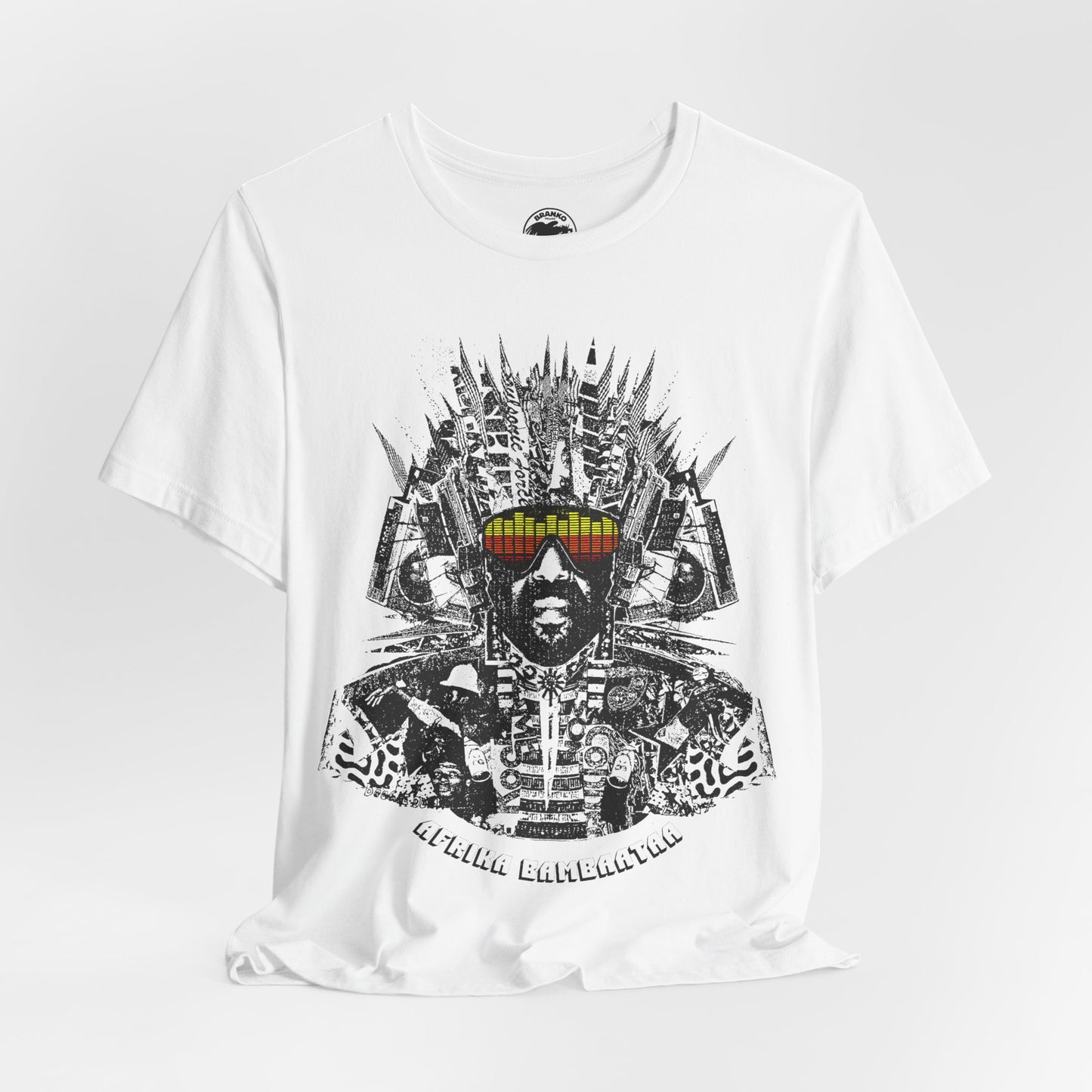 Afrika Bambaataa (Oversized Street Art Graphic/Montage/Afrika Bambaataa Shirt)