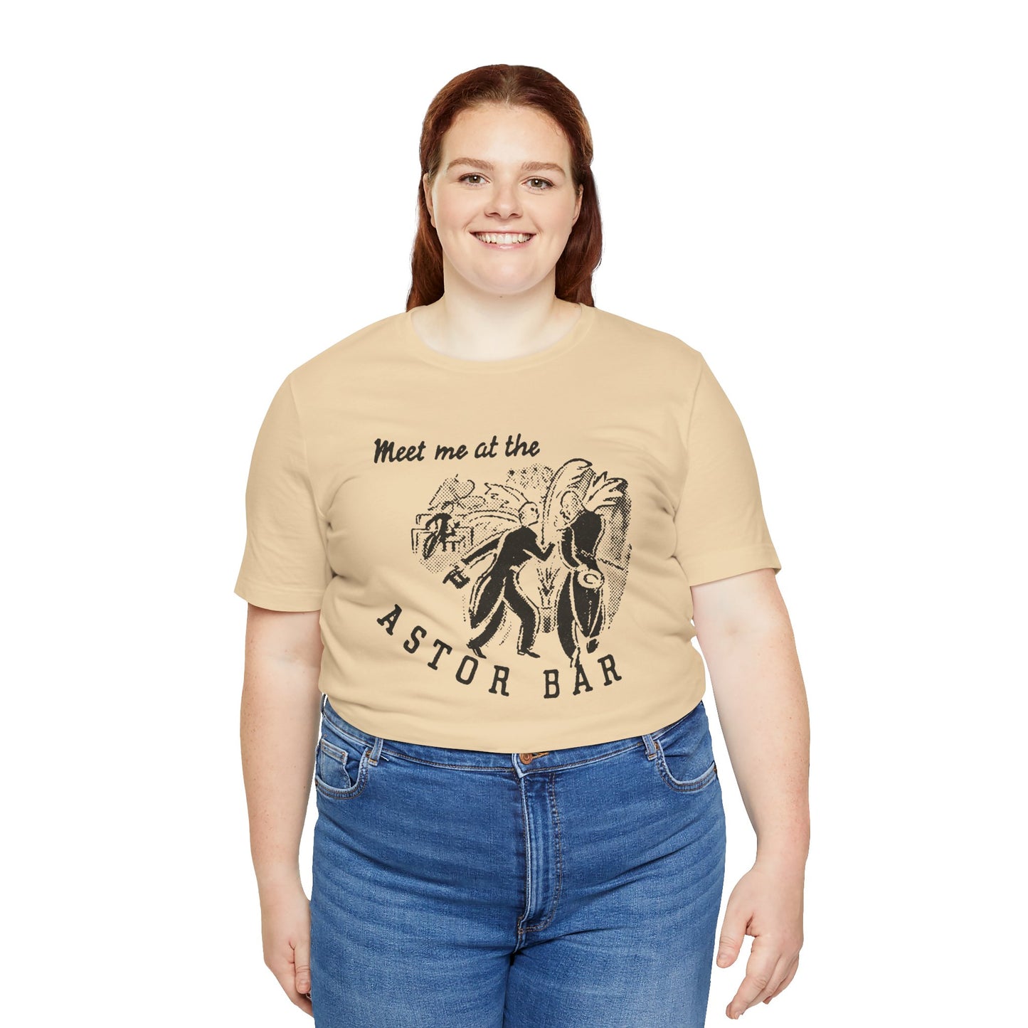 The Astor Bar (Historic New York City Gay Bar/1910-1967/Astor Hotel Times Square/Image on Shirt from 1920's Matchbook)