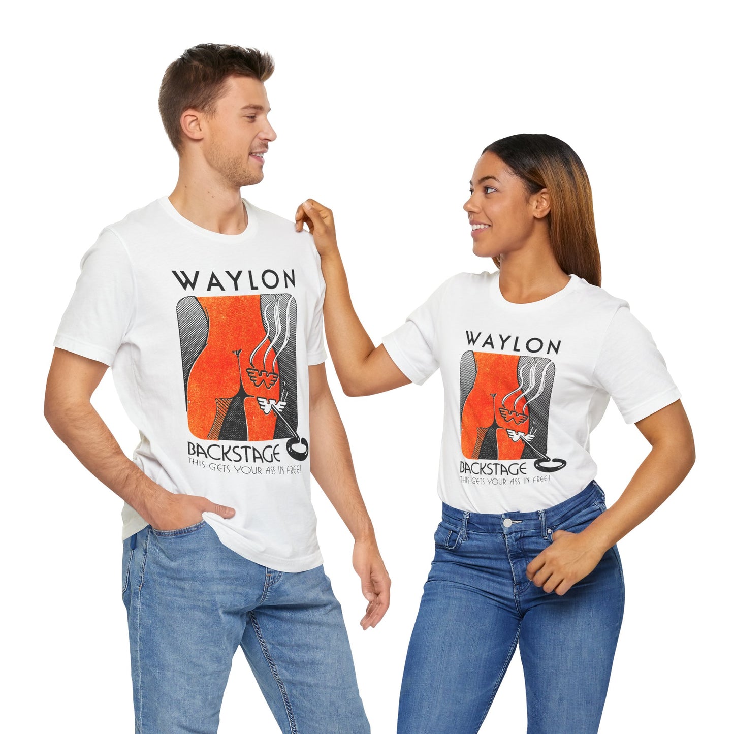 Waylon Jennings (Backstage Pass Graphic/Waylon Jennings Tour Shirt)