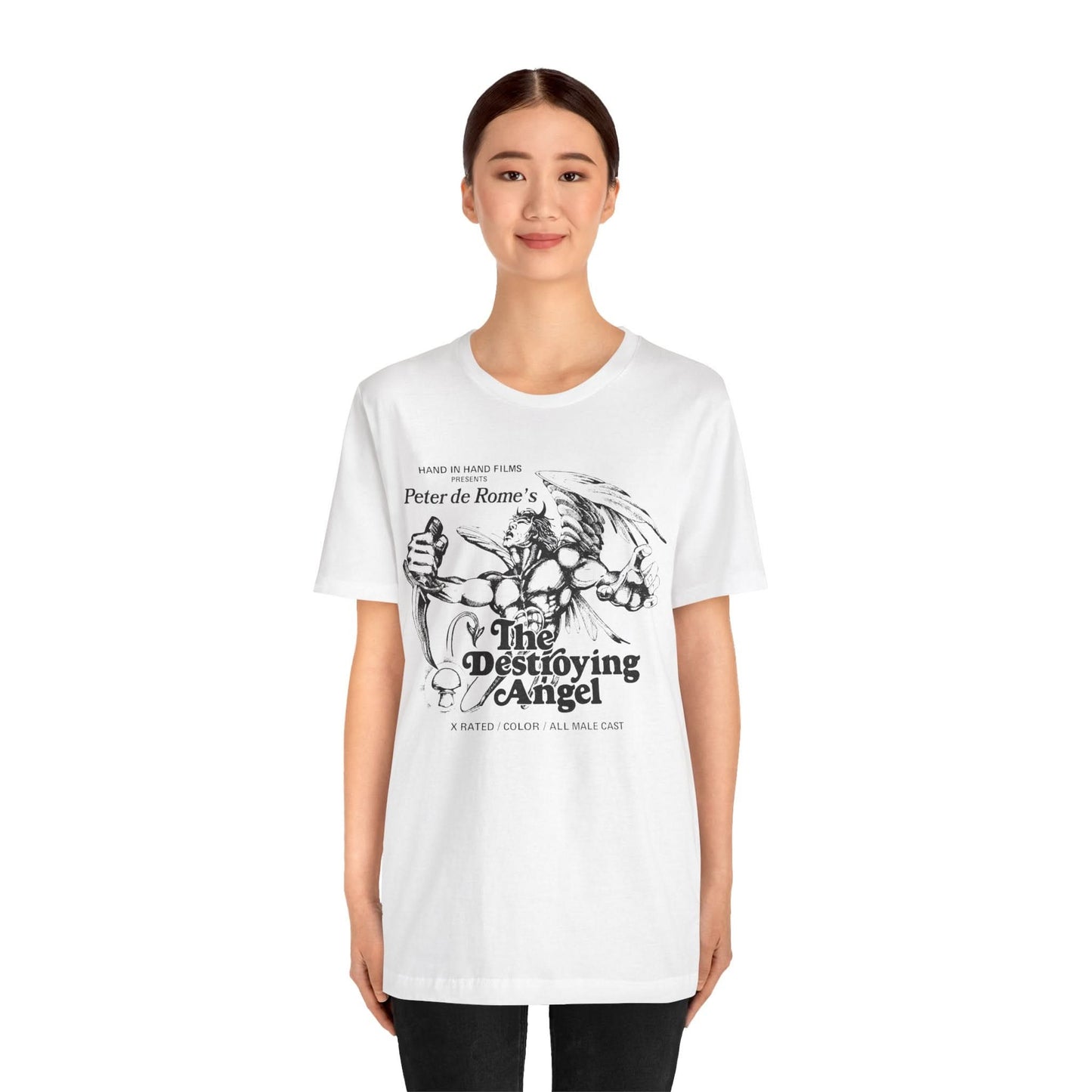 The Destroying Angel (Classic 70's Gay Adult Film/Replica Promo Shirt/Peter de Rome/Vintage Gay Porno)