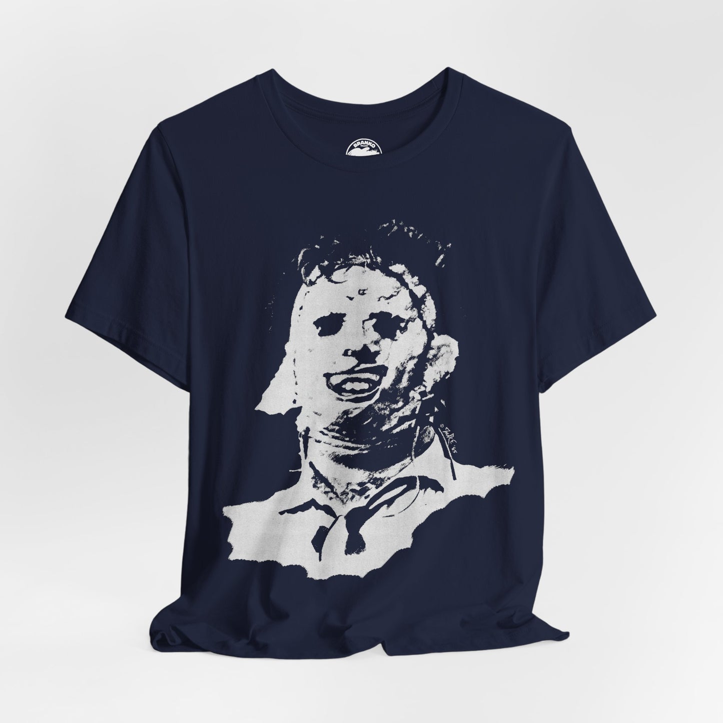 Leatherface (1985 Illustration by Guy Juke/Texas Chainsaw Massacre Shirt)