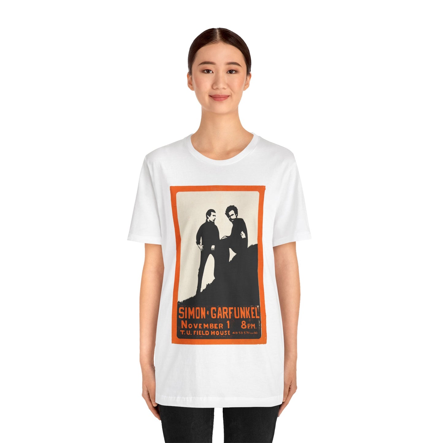 Simon & Garfunkel (Image from silk screened concert poster/mid-60's)