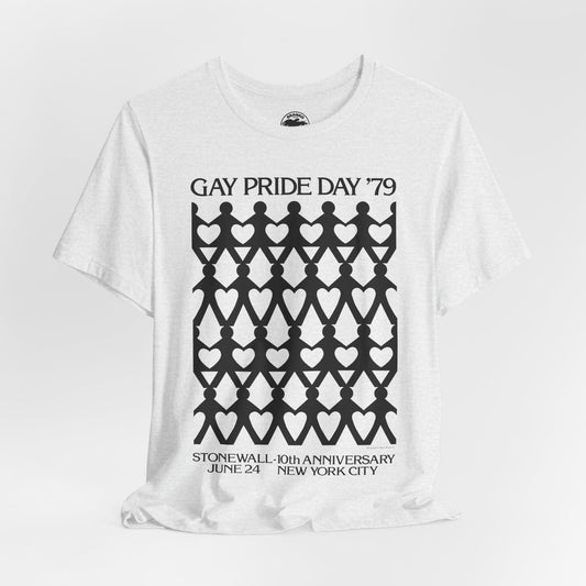 Gay Pride Day '79 (Replica Souvenir Shirt/New York City Gay Pride Day/10th Anniversary of Stonewall/Gay Pride Shirt)