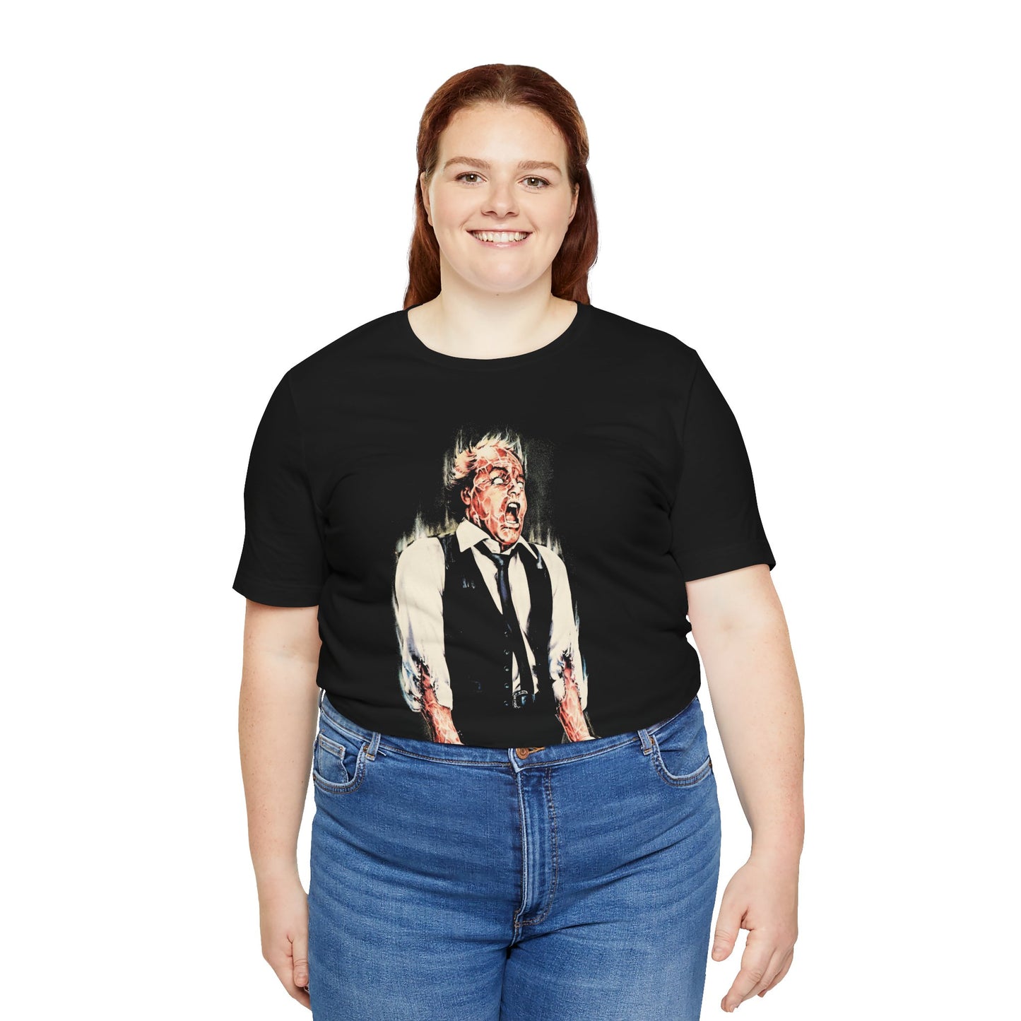 Scanners (Michael Ironside Image with Vintage Print Effect/David Cronenberg/Scanners Movie Shirt/Scanners Kronenberg)