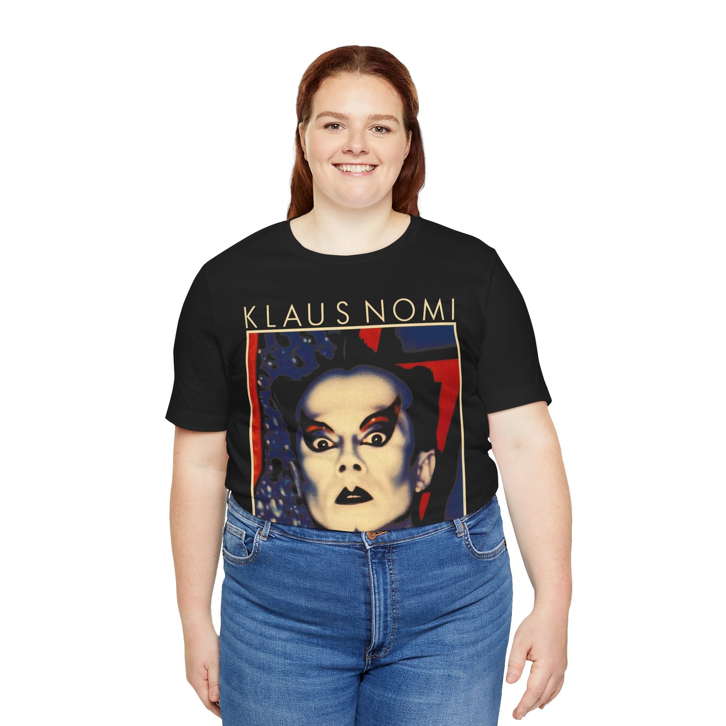 Klaus Nomi (Simple Man/Large Graphic with Vintage Print Effect/Klaus Nomi Shirt)