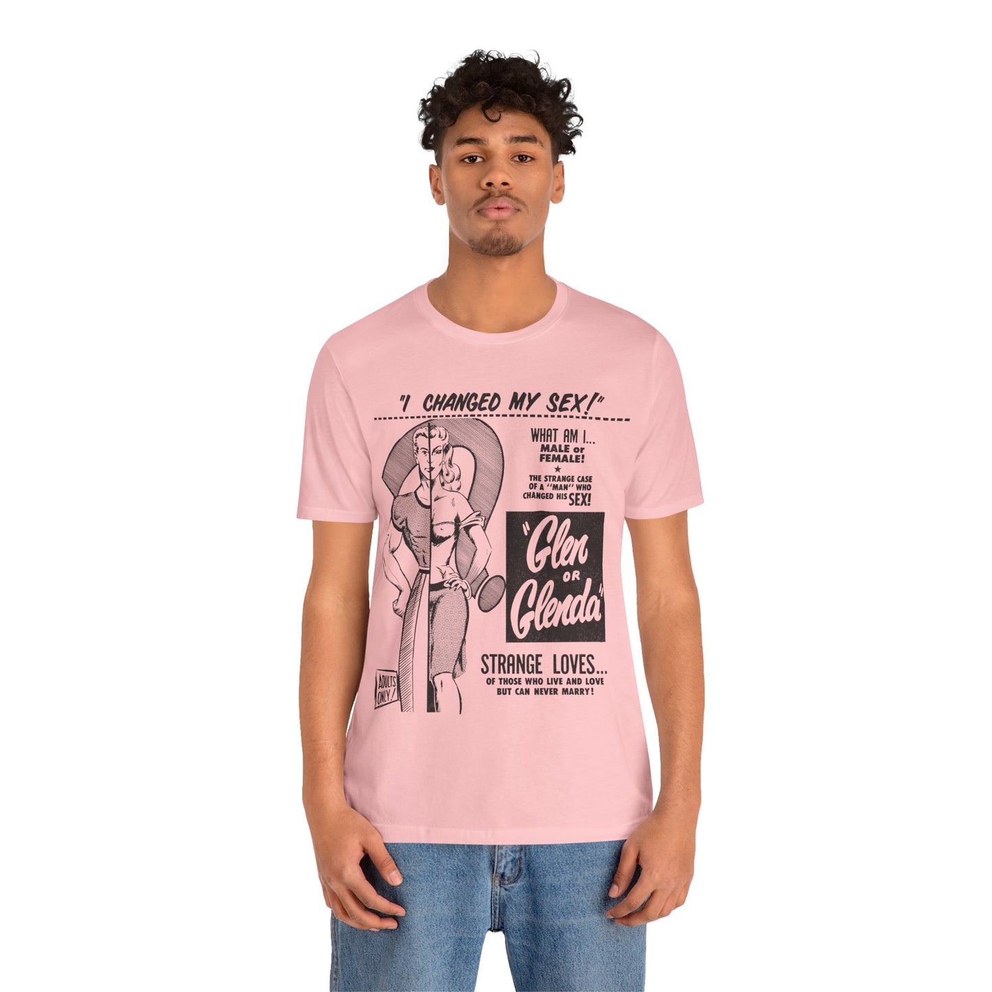 Glen or Glenda? (Large scale graphic with vintage print effect/Ed Wood Shirt)