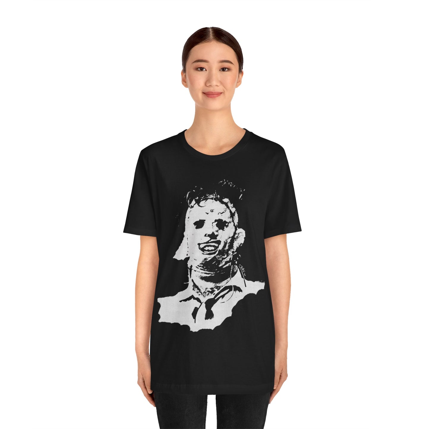 Leatherface (1985 Illustration by Guy Juke/Texas Chainsaw Massacre Shirt)