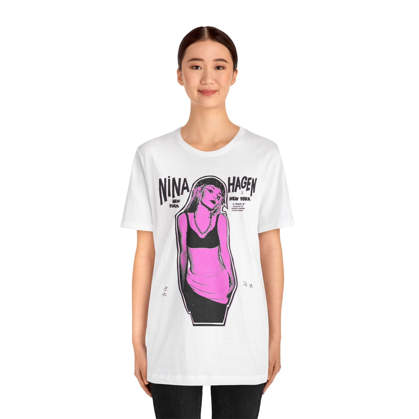 Nina Hagen (Replica New York New York Promo Tee with Vintage Punk Effect/Nina Hagen Shirt)