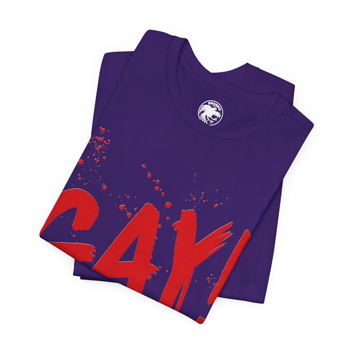 GAY! (Late 80's/Early 90's Inspired Graphic Gay Pride Tee with Vintage Print Effect)