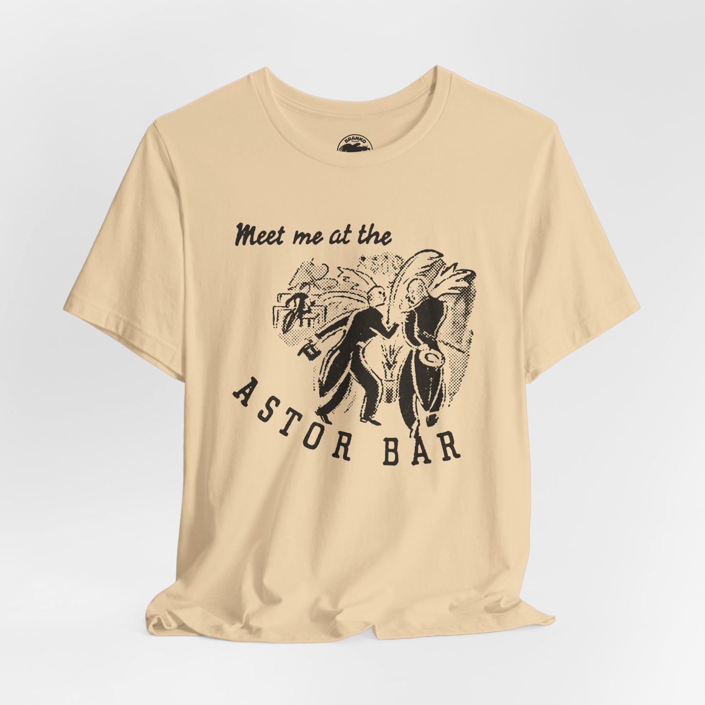 The Astor Bar (Historic New York City Gay Bar/1910-1967/Astor Hotel Times Square/Image on Shirt from 1920's Matchbook)