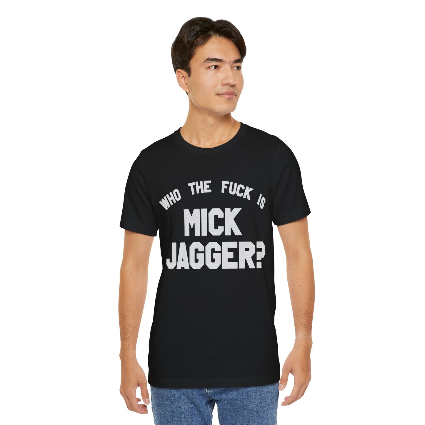 Who the Fuck is Mick Jagger? (Replica 1975 Keith Richards Tour of the Americas Shirt)