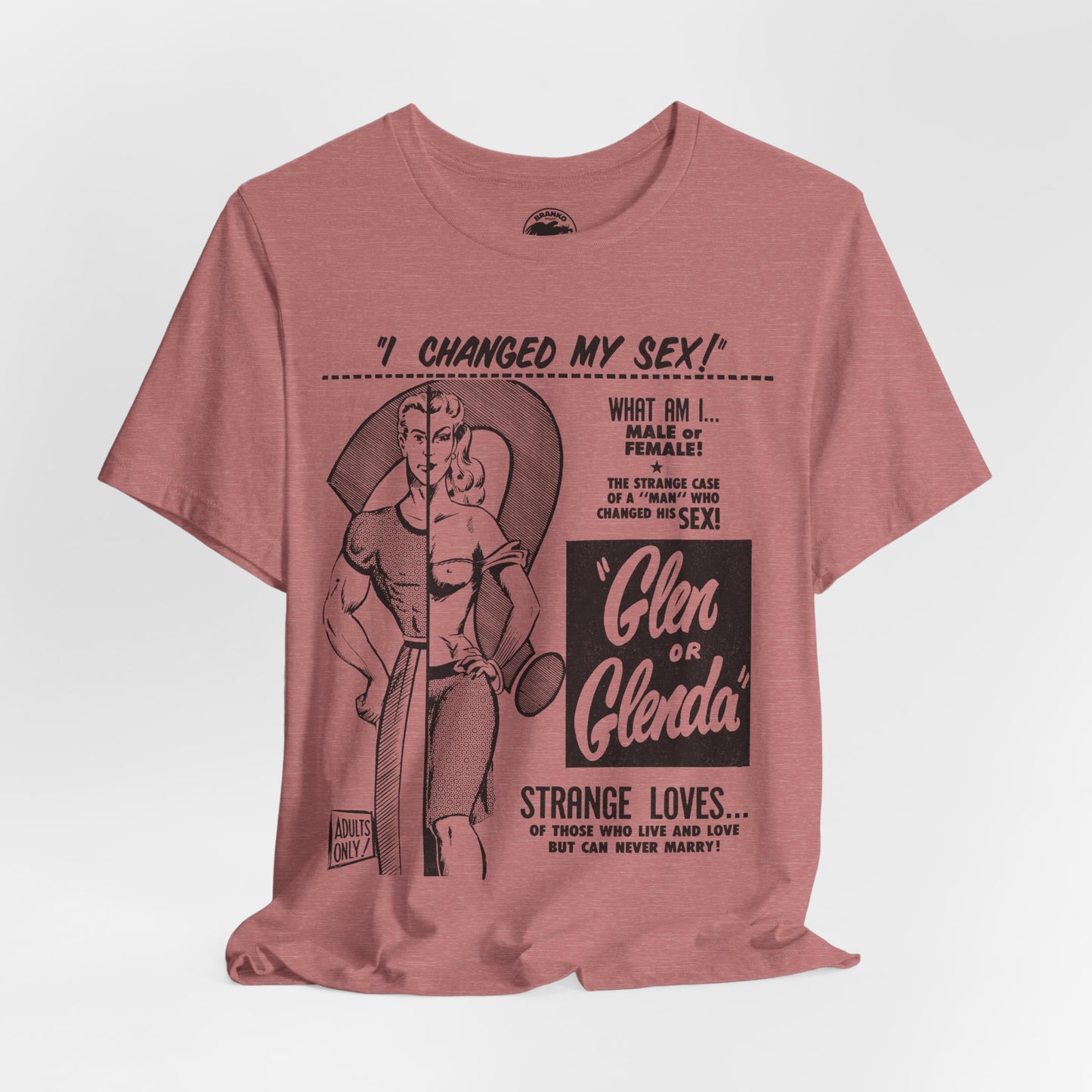 Glen or Glenda? (Large scale graphic with vintage print effect/Ed Wood Shirt)